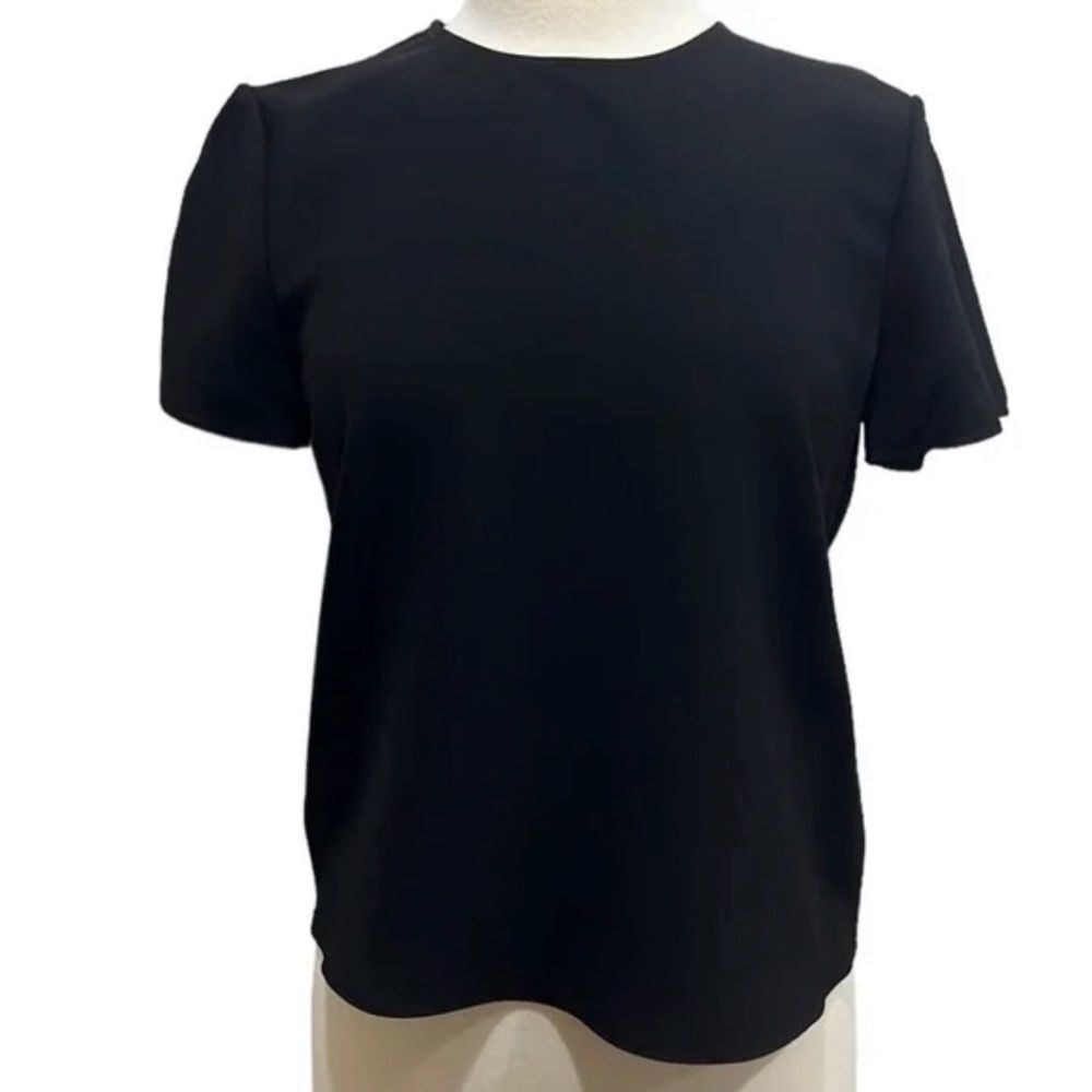 Jenni Kayne Crepe T-Shirt Black Size XS NWT